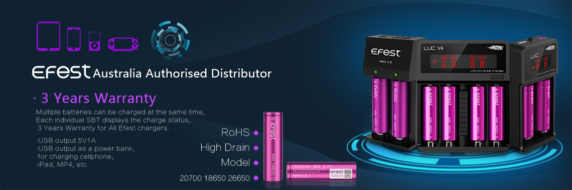 EFEST Australia Authorised distributor 